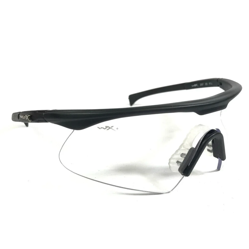 Wiley X Safety Sunglasses Z87 CE PT-1 Matte Black Shield Frames w Several Lenses